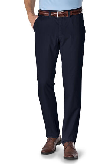 CLUB OF COMFORT Baumwoll-Stretch-Hose marine Garvey Pima Cotton mit Sonnenschutz