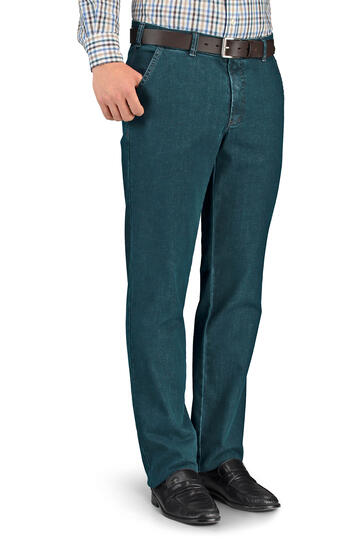 CLUB OF COMFORT High Stretch Denim-Jeans schwarz Garvey Flat-Front