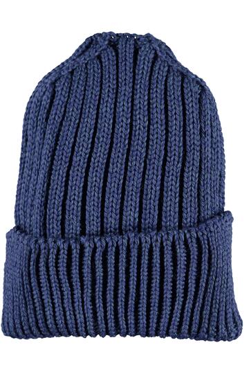 ARAN M�tze anthrazit Merinowolle Supersoft