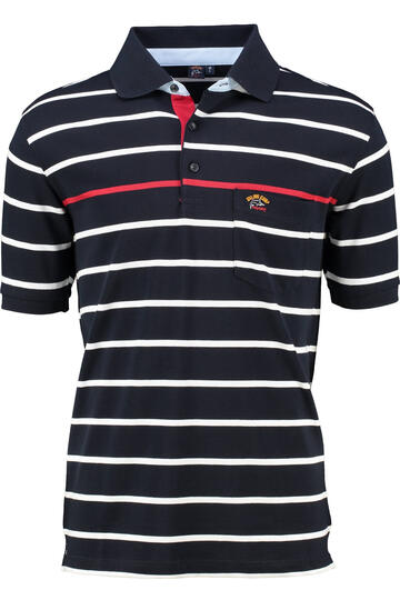 SAILING COMP Polo-Shirt navy gestreift