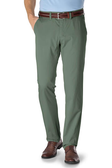 CLUB OF COMFORT Baumwoll-Stretch-Hose gr�n Garvey Pima Cotton mit Sonnenschutz
