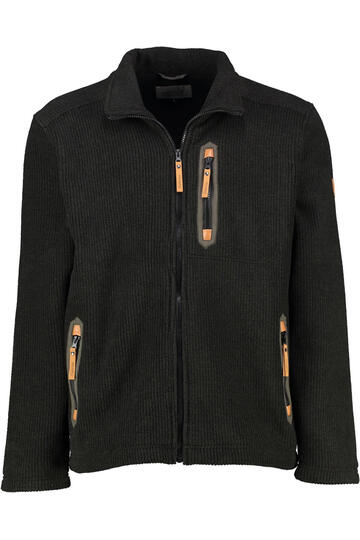 HUBERTUS Strickfleece Jacke oliv