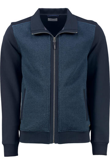 PIERRE CARDIN Sweat-Jacke blau