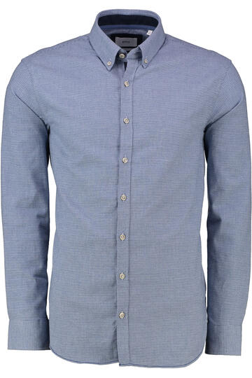 BRAX Leicht Flanell Hemd blau gemustert Modern Fit