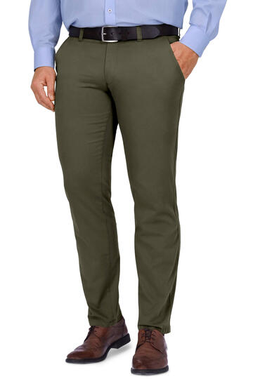EUREX BY BRAX Baumwoll-Stretch-Hose oliv Jim