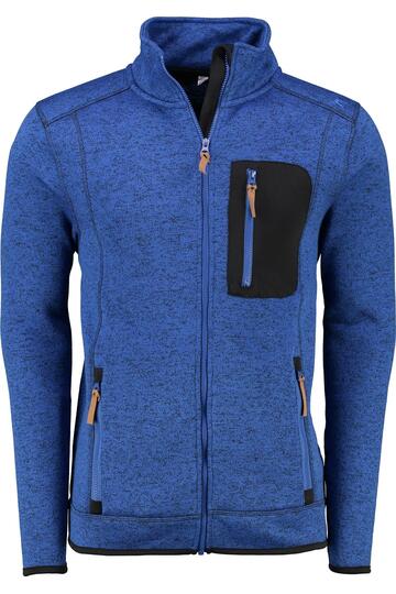 OS TRACHTEN Fleece-Jacke blau meliert