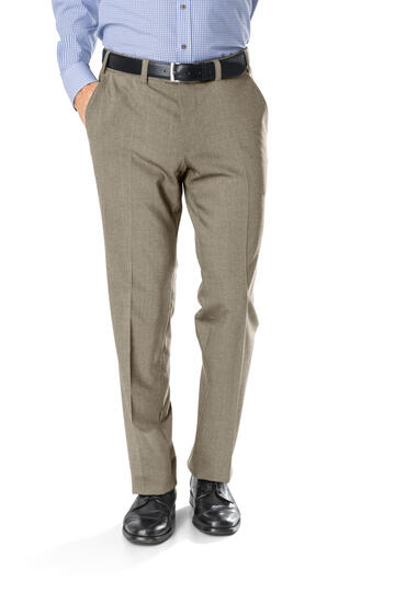 EUREX BY BRAX Schurwoll-Stretch-Hose Jan beige Dehnbund