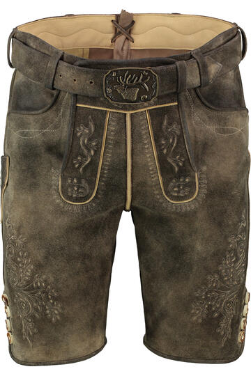 SPIETH & WENSKY Leder Shorts Eggenfeld vulkan Ziegenleder
