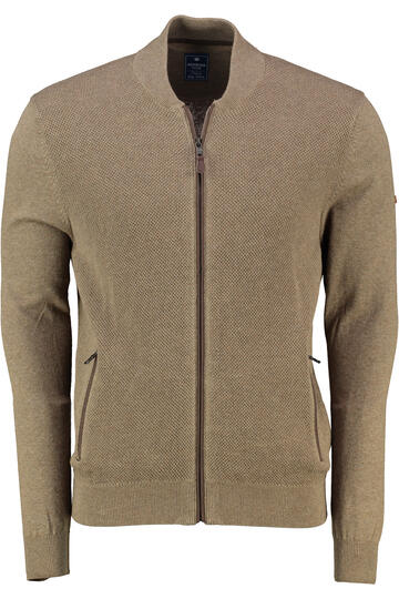 REDMOND Strickjacke braun Strukturmuster