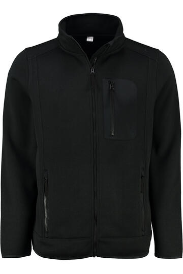 OS TRACHTEN Fleece-Jacke schwarz meliert