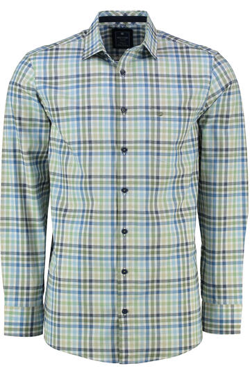 REDMOND Hemd gr�n kariert Regular Fit Langarm Button-Down
