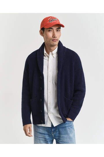 GANT Wollmix Strickjacke evening blue
