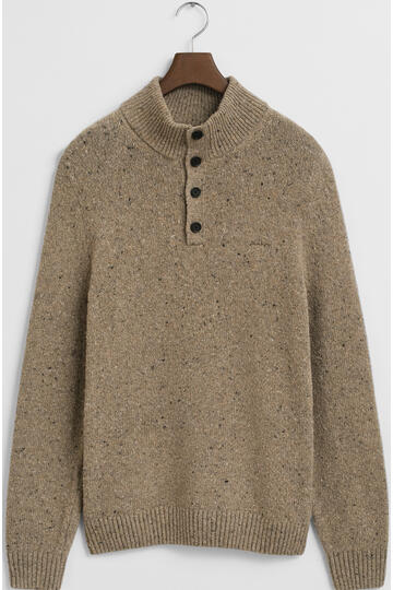 GANT Wollmix Troyer sand melange Regular Fit
