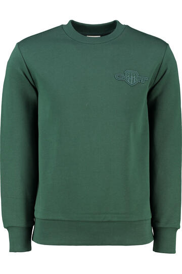 GANT Shield Rundhals Sweatshirt tartan green Regular Fit