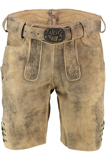 SPIETH & WENSKY Leder Shorts Gramming fungi