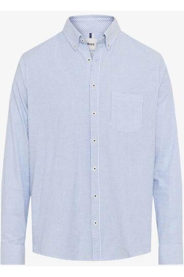 BRAX Streifen Hemd Daniel baltic gestreift Modern Fit Langarm