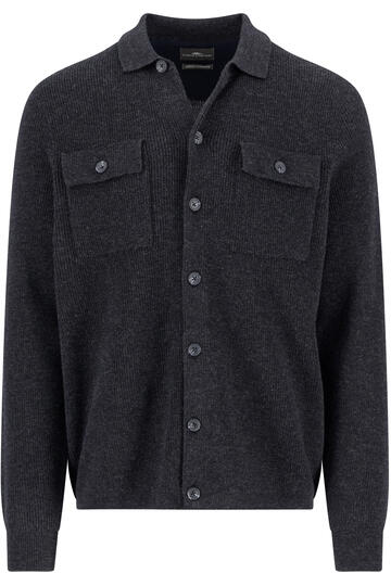 FYNCH HATTON Strickjacke charcoal Casual Fit