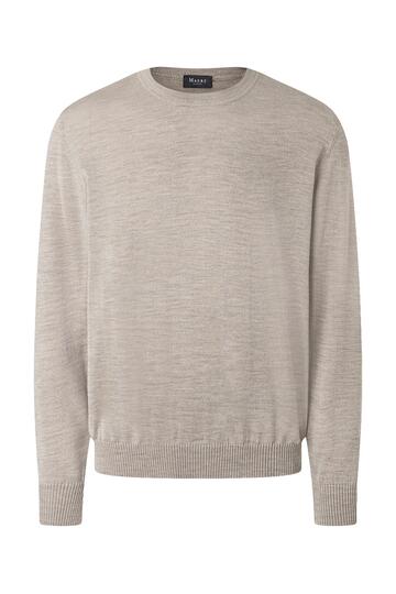 MAERZ Rundhals Pullover iced latte