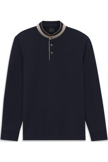 BUGATTI Langarm Shirt marine Modern Fit
