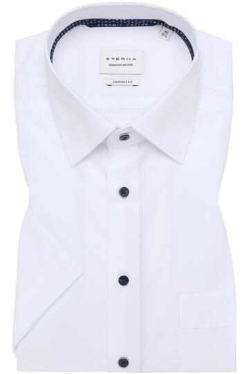 ETERNA Hemd weiss Comfort Fit Kurzarm