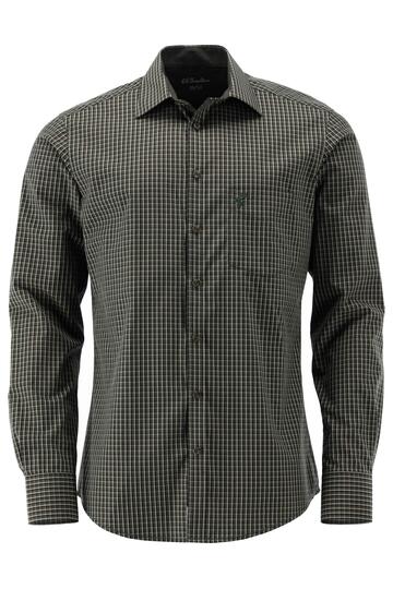REDMOND Karo Hemd gr�n kariert Comfort Fit Kurzarm
