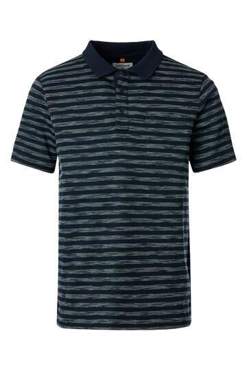 REDMOND Polo-Shirt gr�n gestreift
