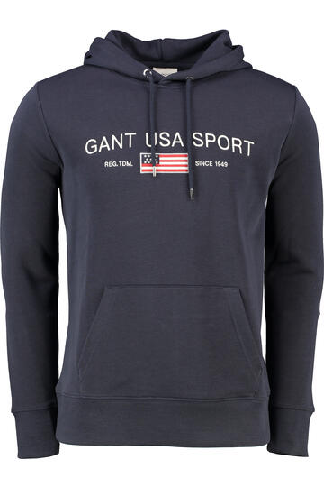 GANT Graphic Hoodie evening blue