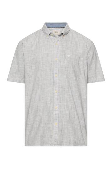 camel active Hemd offwhite gestreift Regular Fit Kurzarm