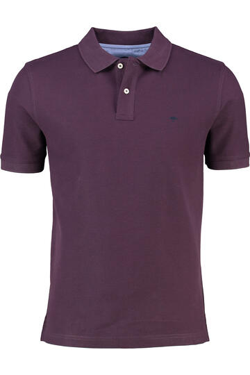 FYNCH HATTON Polo-Shirt aubergine Casual Fit
