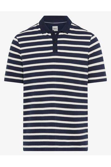 BRAX Polo Shirt Paco navy gestreift