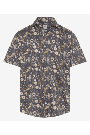 BRAX Ultra light Hemd Hardy beach gebl�mt Modern Fit Kurzarm