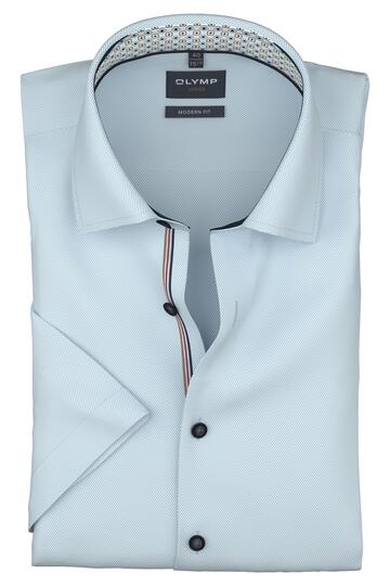 OLYMP Business Hemd Luxor bleu Modern Fit Kurzarm