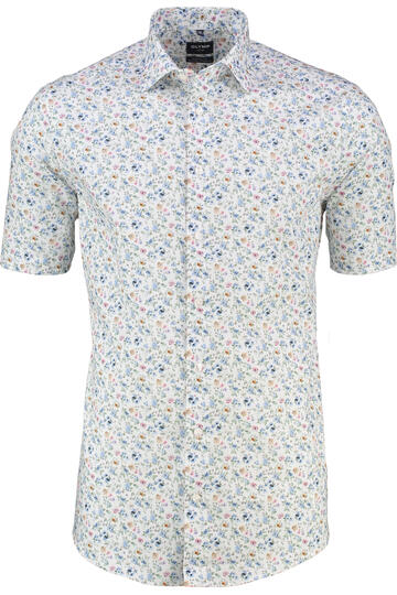 OLYMP Business Hemd Luxor weiss gebl�mt Modern Fit Kurzarm