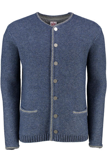 SPIETH & WENSKY Strickjacke Heidenheim jeansblau einfarbig