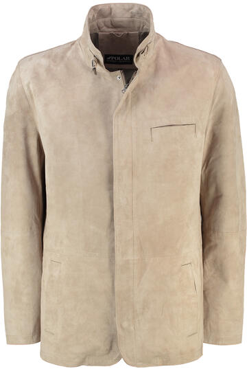 Leder Jacke stone