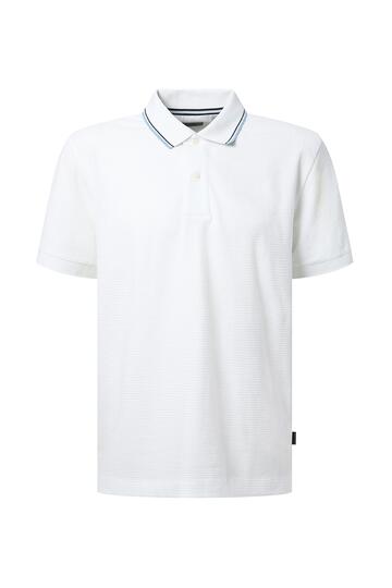 PIERRE CARDIN Polo-Shirt weiss