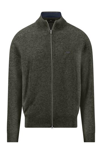 FYNCH HATTON Strickjacke cypress Casual Fit