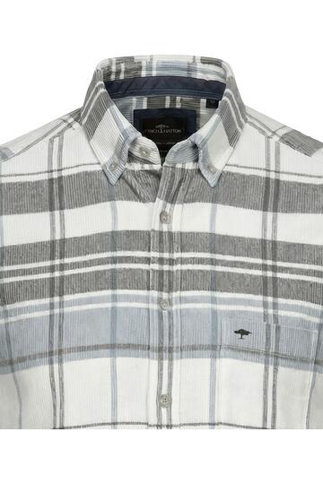 FYNCH HATTON Cord Hemd clay kariert Casual Fit