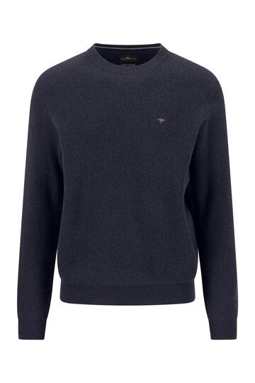FYNCH HATTON Cashmere Rundhals Pullover navy Casual Fit