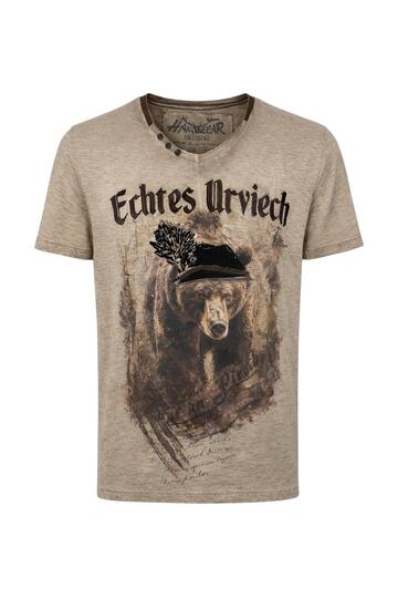 HANGOWEAR T-Shirt Mirko greige einfarbig