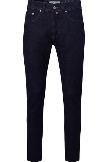 PIERRE CARDIN Five-Pocket-Jeans Lyon blue/black stonewash Tapered Fit
