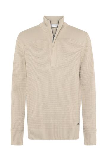 PIERRE CARDIN Strick Troyer oyster gray