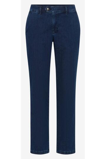 EUREX BY BRAX Thermo Chino Hose Jim TT blue einfarbig Regular Fit