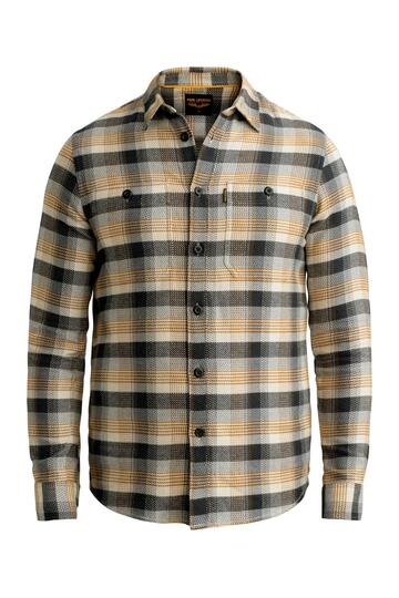 PME LEGEND Karo Hemd golden brown kariert Regular Fit