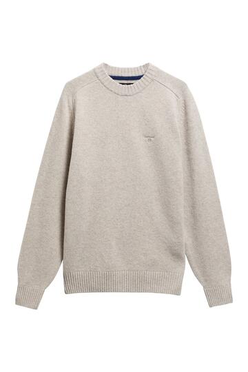 BARBOUR Rundhals Pullover Newtown light grey