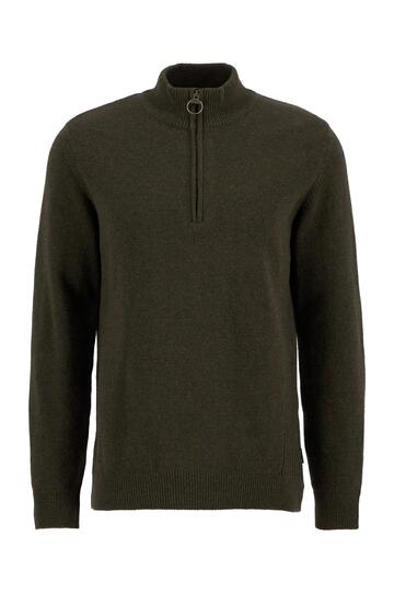 BARBOUR Pullover Holden Half Zip olive