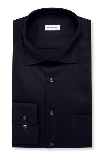 SEIDENSTICKER Business Hemd black Regular Fit Langarm
