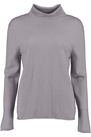 S.MARLON Stehkragen- Pullover grau aus hochwertigem Cashmere