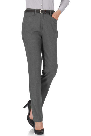 RAPHAELA BY BRAX Flanell-Hose Pauline grau Slim Fit