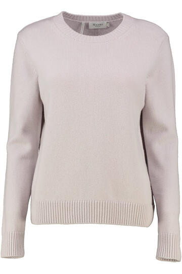 MAERZ Rundhals-Pullover natur aus hochwertiger Merinowolle